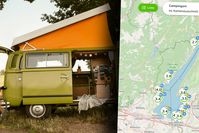 Imagen sobre el tema del mapa en vivo de vacaciones en camping